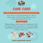 CARE-CARD For Handmade Cotton Pet Accessories